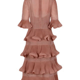 Abito con ruches in rosa Zimmermann - donna 