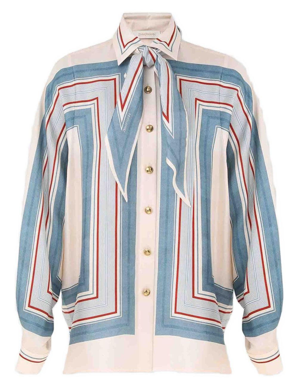Camicia con stampa geometrica multicolor Zimmermann - donna 