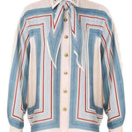 Camicia con stampa geometrica multicolor Zimmermann - donna 