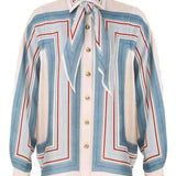 Camicia con stampa geometrica multicolor Zimmermann - donna 