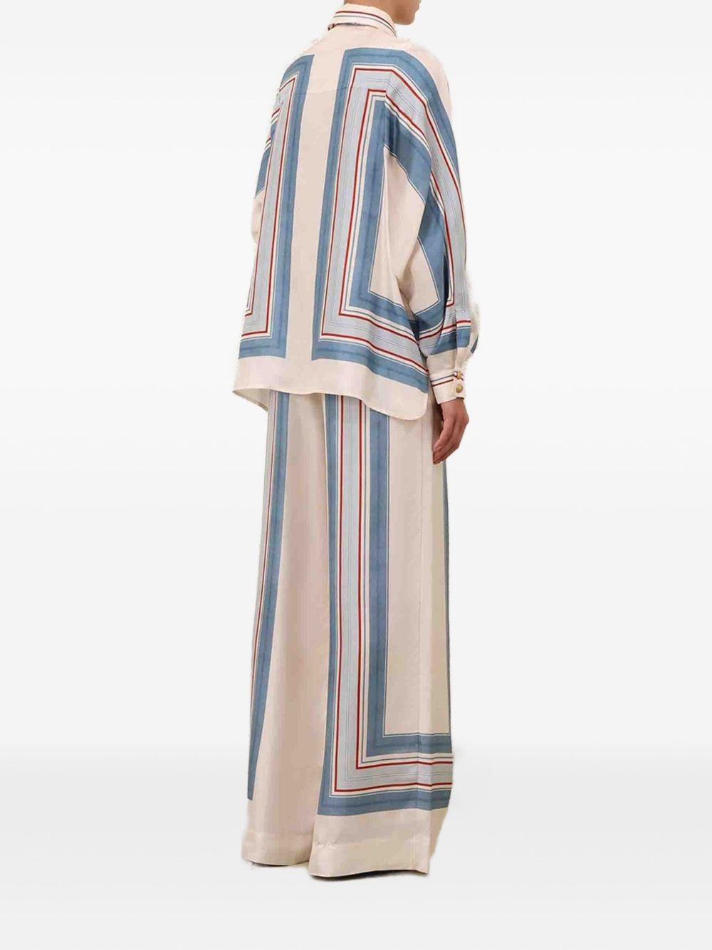 Camicia con stampa geometrica multicolor Zimmermann - donna 
