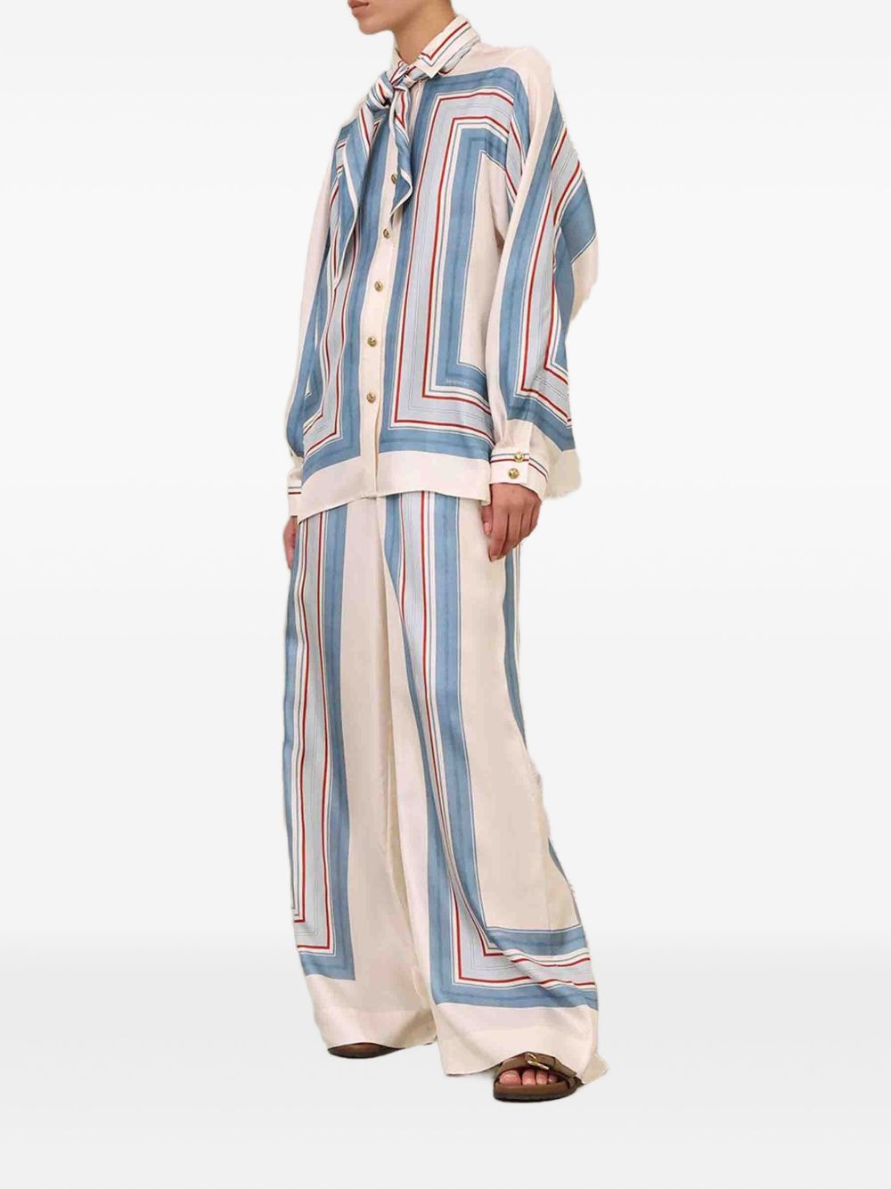 Camicia con stampa geometrica multicolor Zimmermann - donna 