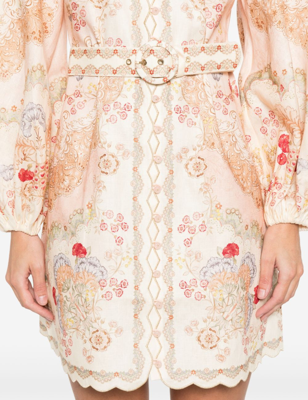 Abito corto Daylight a fiori in beige e multicolore Zimmermann - donna 