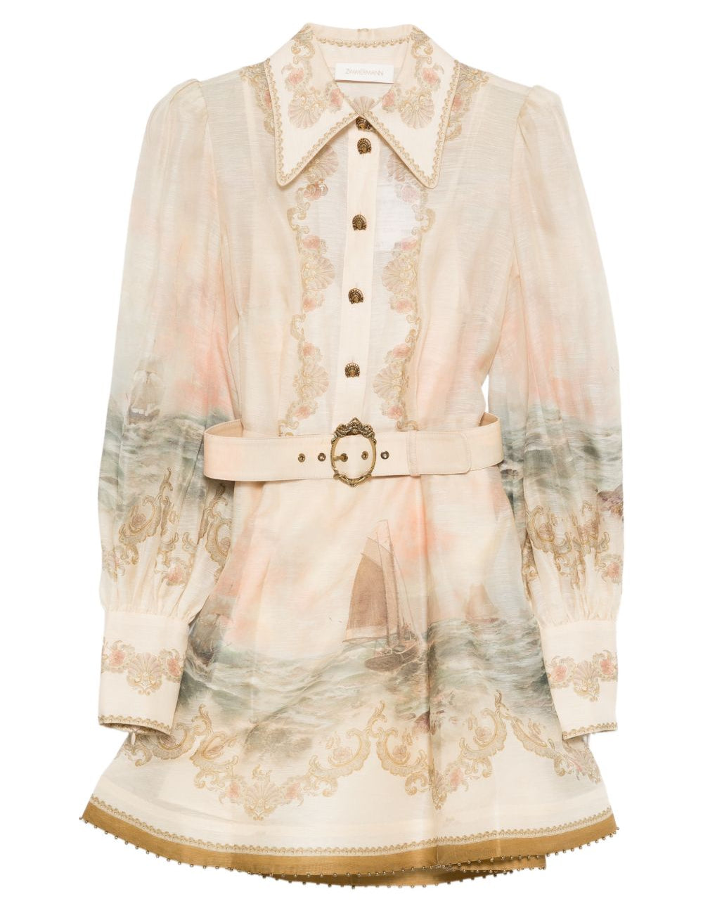 Mini abito marine rebellion multicolore Zimmermann - donna 