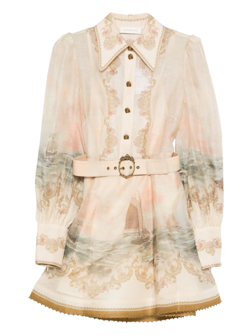 Mini abito marine rebellion multicolore Zimmermann - donna 