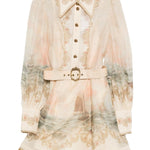Mini abito marine rebellion multicolore Zimmermann - donna 