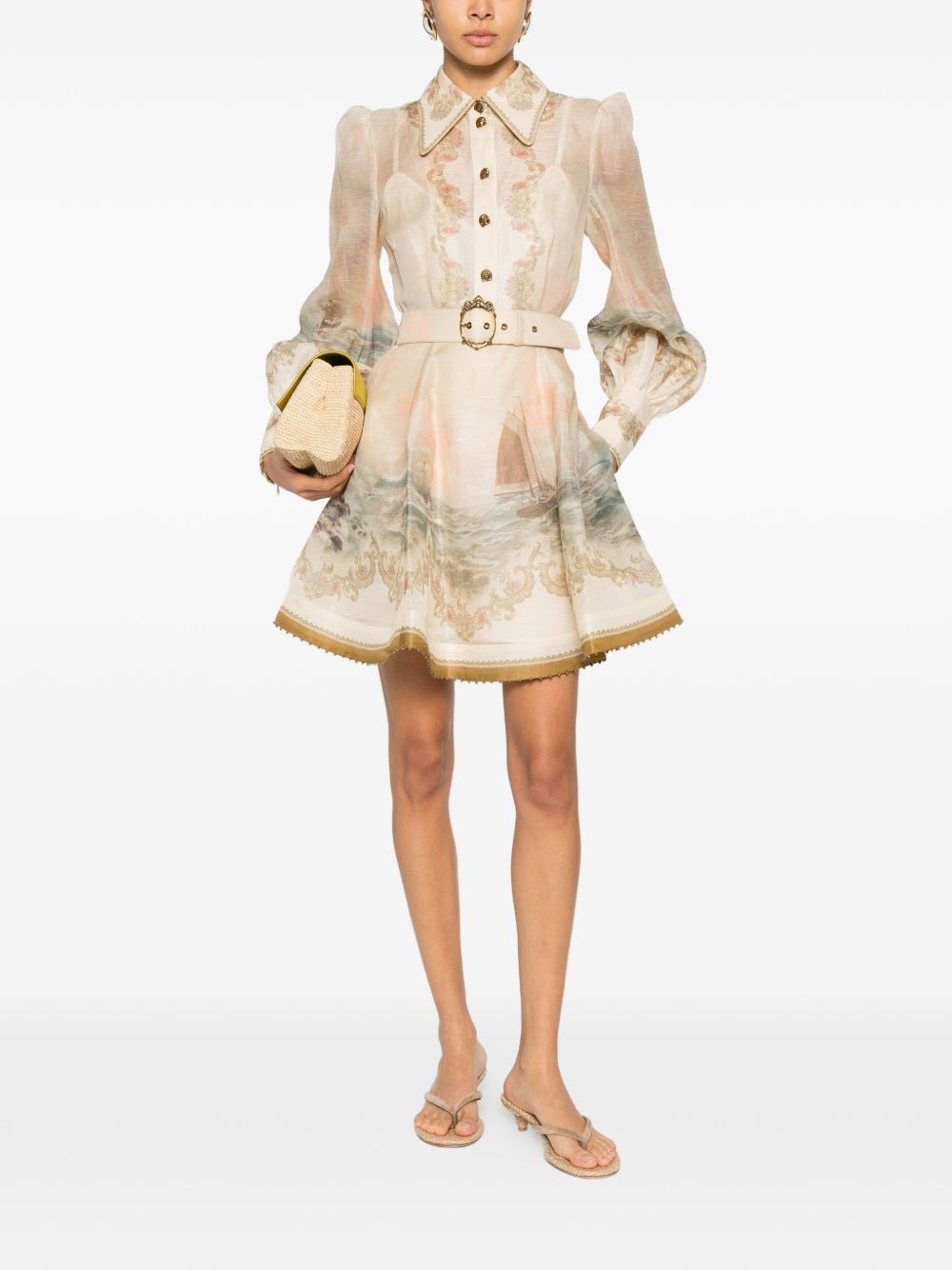 Mini abito marine rebellion multicolore Zimmermann - donna 