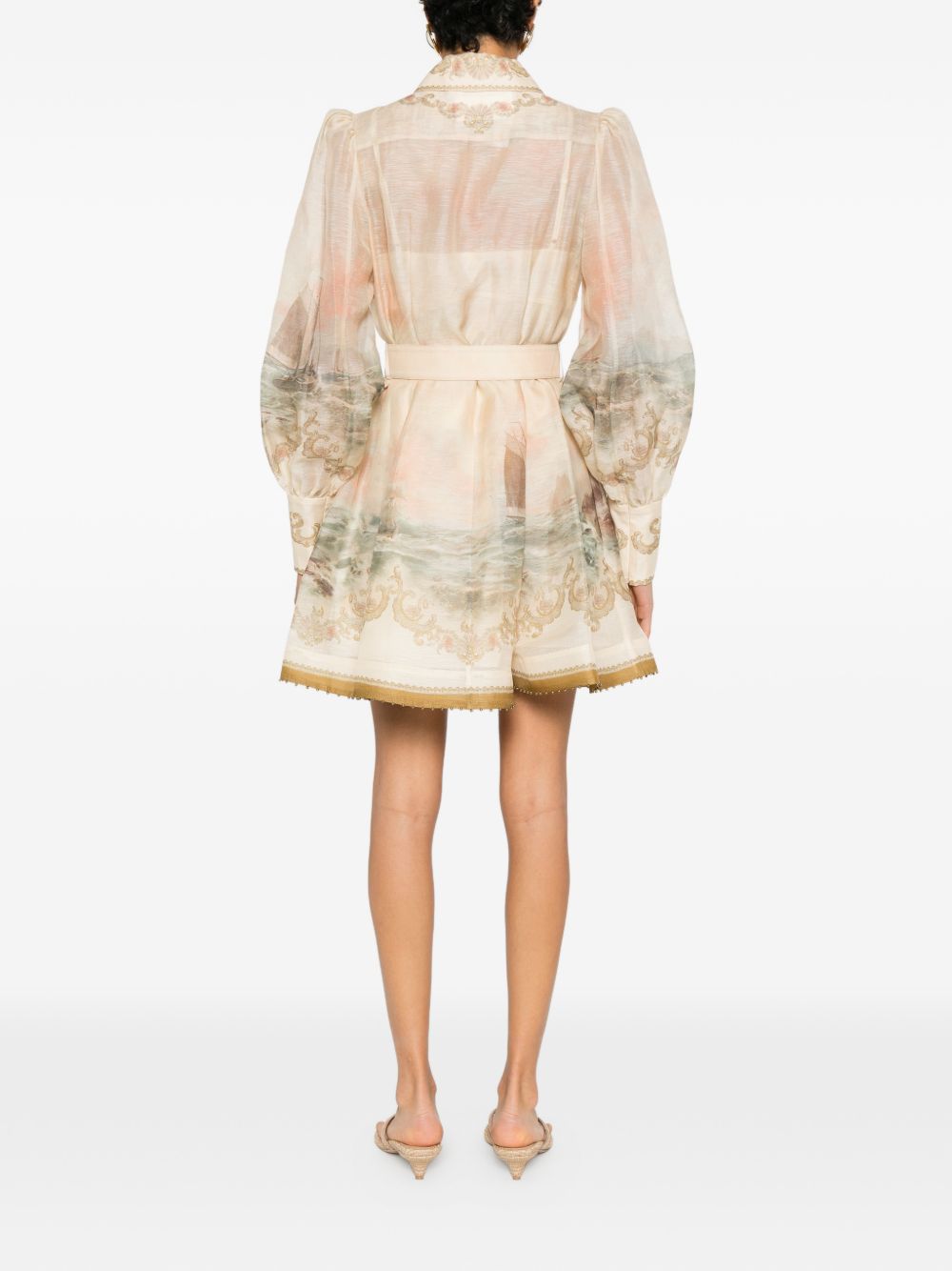Mini abito marine rebellion multicolore Zimmermann - donna 