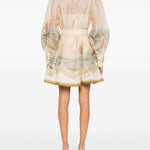Mini abito marine rebellion multicolore Zimmermann - donna 