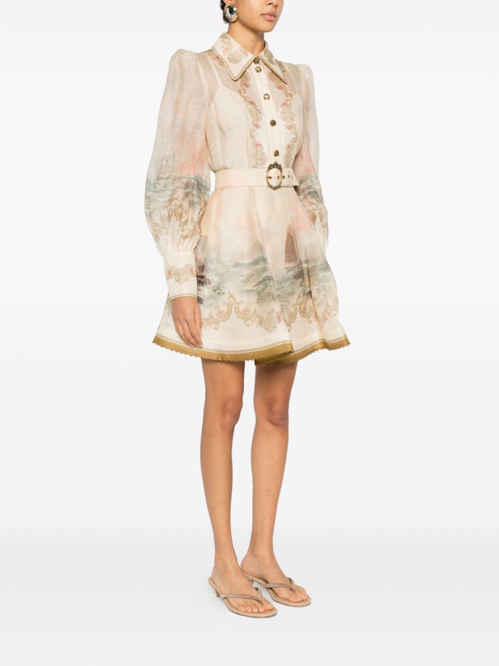 Mini abito marine rebellion multicolore Zimmermann - donna 