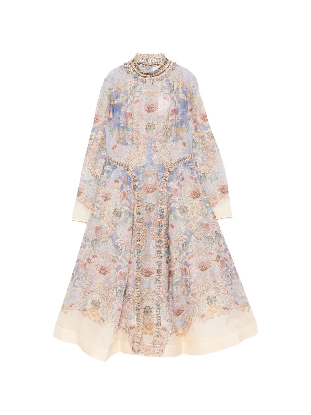 Abito midi Rebellion in rosa chiaro ZIMMERMANN - donna 