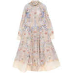 Abito midi Rebellion in rosa chiaro ZIMMERMANN - donna 