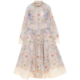 Abito midi Rebellion in rosa chiaro ZIMMERMANN - donna 