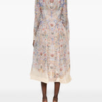 Abito midi Rebellion in rosa chiaro ZIMMERMANN - donna 