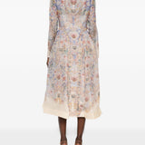 Abito midi Rebellion in rosa chiaro ZIMMERMANN - donna 