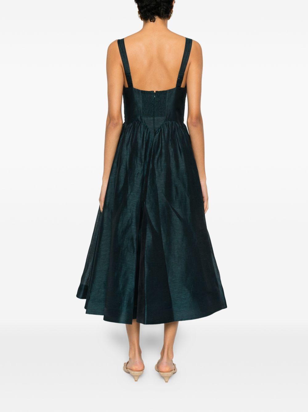 Abito plissettato in blu e verde Zimmermann - donna 