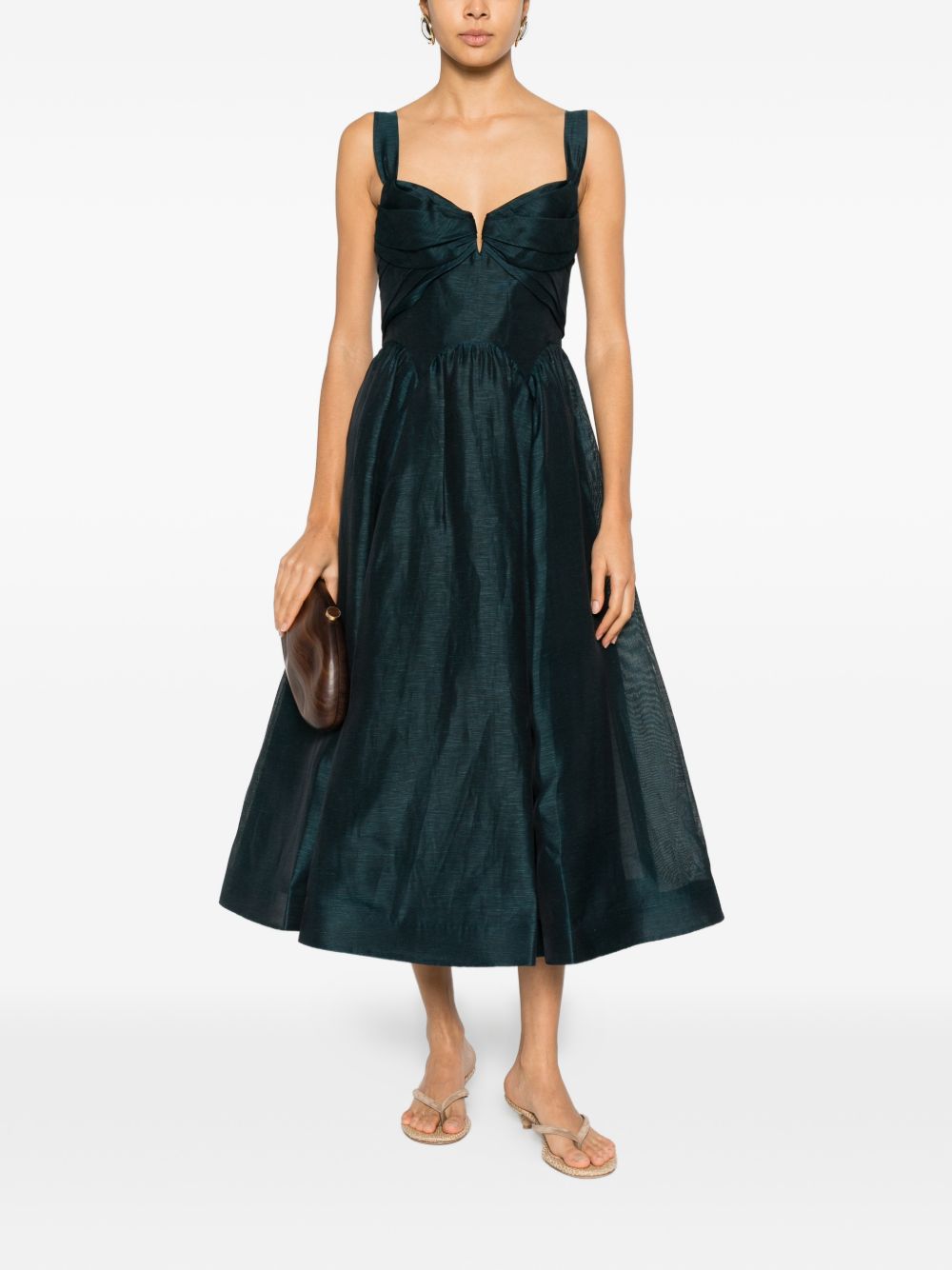 Abito plissettato in blu e verde Zimmermann - donna 