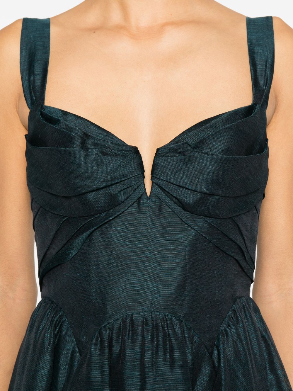 Abito plissettato in blu e verde Zimmermann - donna 
