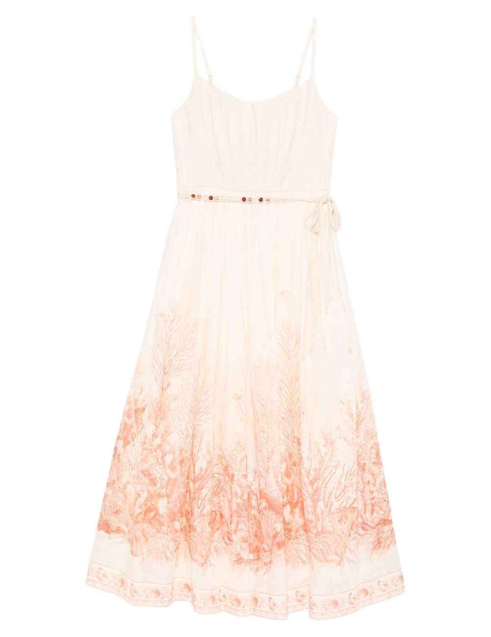 Abito midi The Wanderlust con stampa in rosa Zimmermann - donna 
