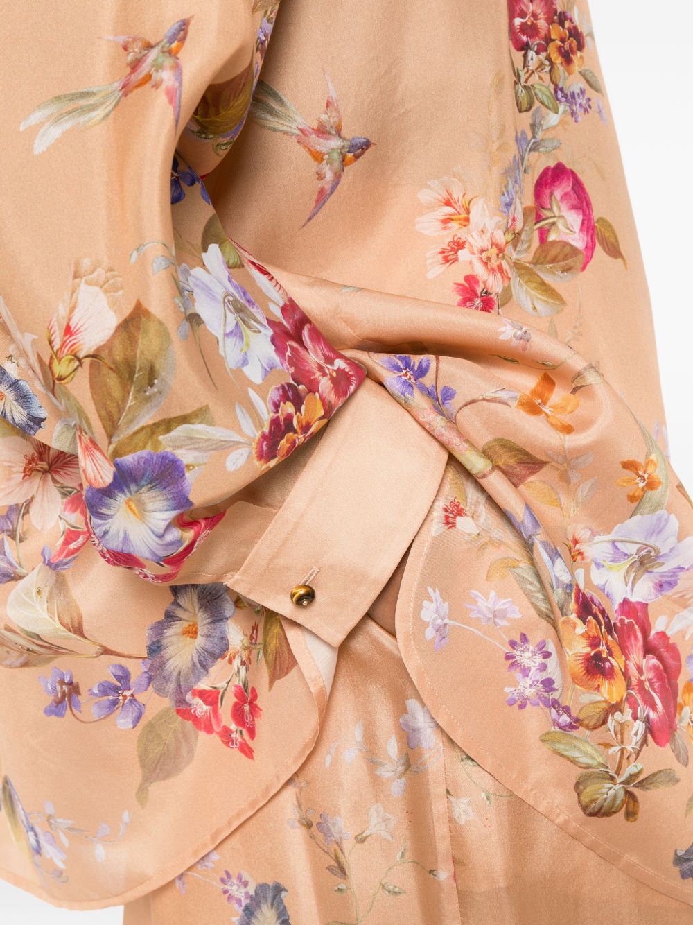 Camicia Patience a fiori in rosa pesca Zimmermann - donna 