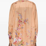 Camicia Patience a fiori in rosa pesca Zimmermann - donna 