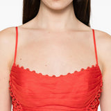Abito corto Rebellion a fiori in rosso ZIMMERMANN - donna 