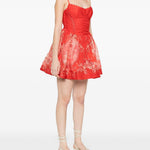 Abito corto Rebellion a fiori in rosso ZIMMERMANN - donna 