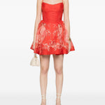 Abito corto Rebellion a fiori in rosso ZIMMERMANN - donna 