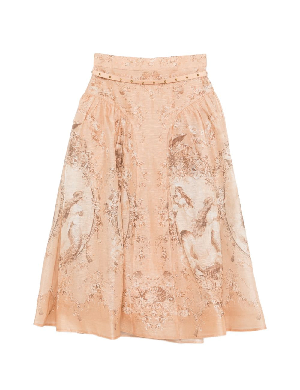 Gonna midi Rebellion con stampa in rosa Zimmermann - donna 