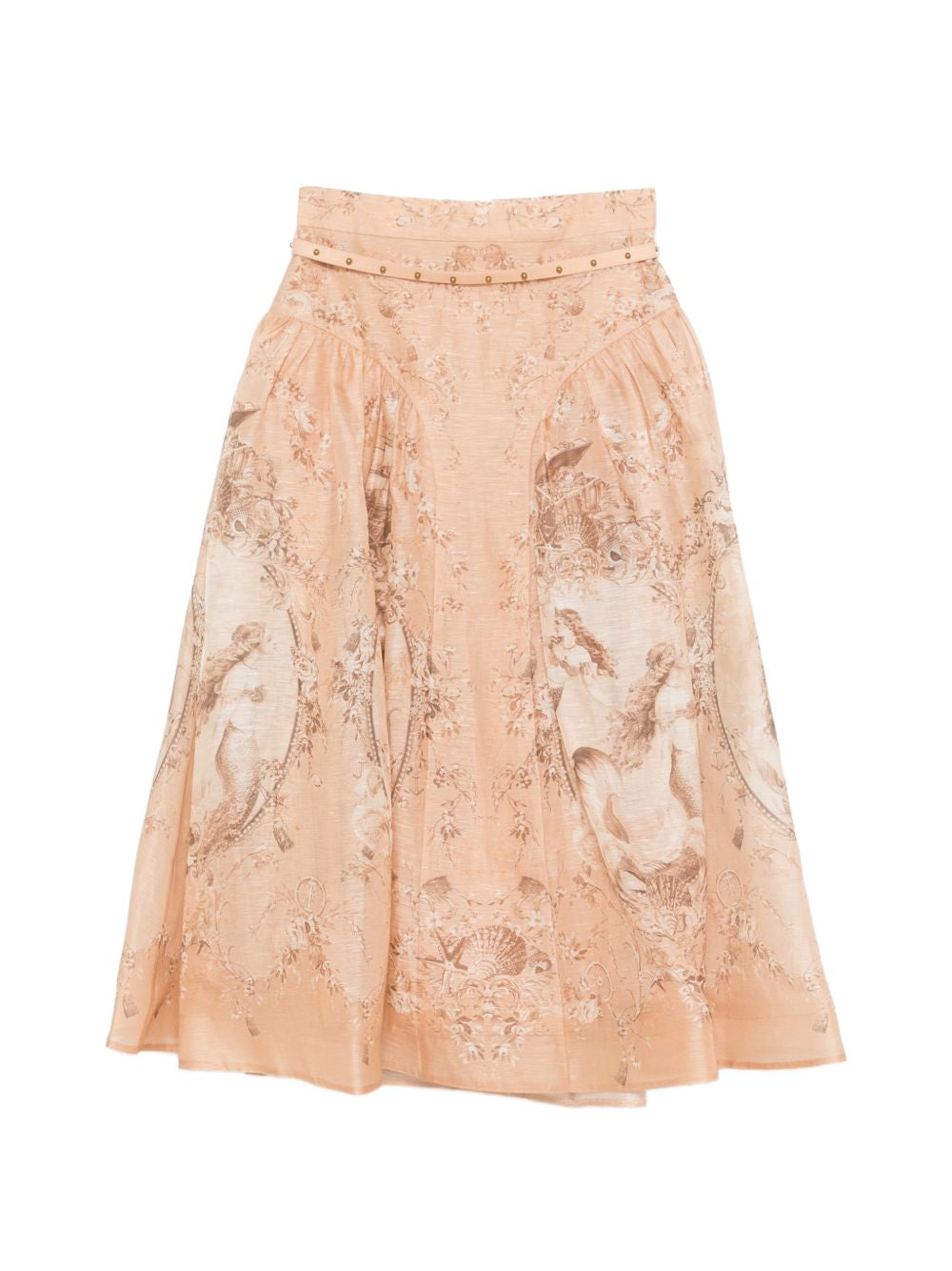 Gonna midi Rebellion con stampa in rosa Zimmermann - donna 