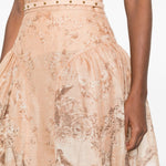 Gonna midi Rebellion con stampa in rosa Zimmermann - donna 