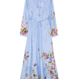 Abito lungo Patience in azzurro ZIMMERMANN - donna 