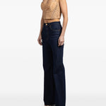 Top corto Rebellion con perline in beige Zimmermann - donna 