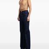 Top corto Rebellion con perline in beige Zimmermann - donna 