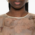 Abito lungo con stampa fiori in beige ZIMMERMANN - donna 