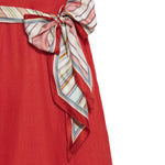 Abito midi Rebellion Tuck in rosso ZIMMERMANN - donna 