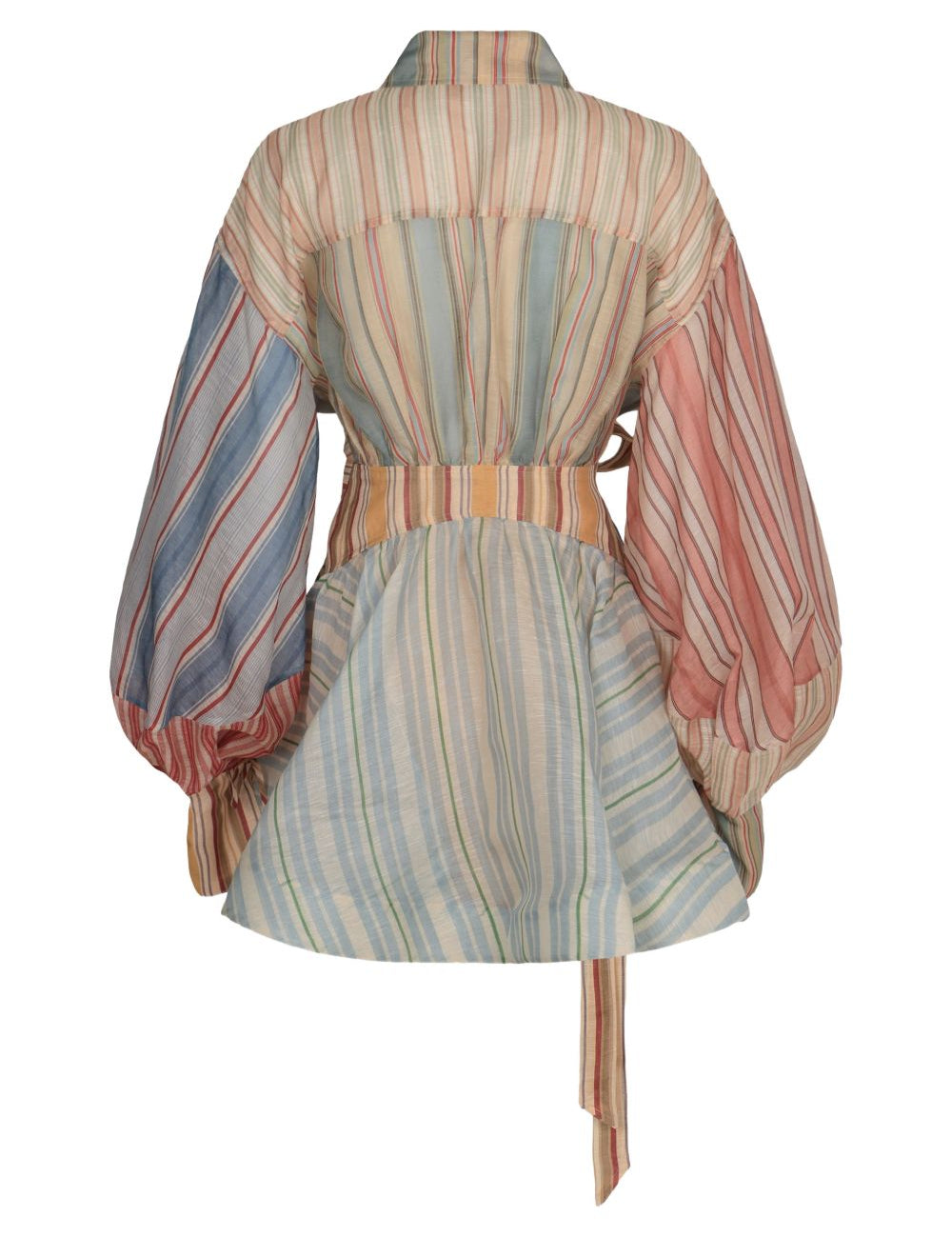 Abito corto Rebellion a righe multicolor Zimmermann - donna 