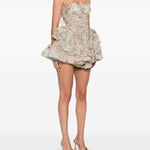 Abito corto con ruches Rebellion multicolor Zimmermann - donna 
