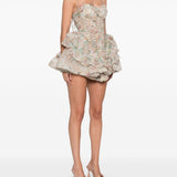 Abito corto con ruches Rebellion multicolor Zimmermann - donna 