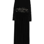 Abito lungo con inserti in pizzo in nero Zimmermann - donna 