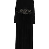 Abito lungo con inserti in pizzo in nero Zimmermann - donna 