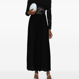 Abito lungo con inserti in pizzo in nero Zimmermann - donna 
