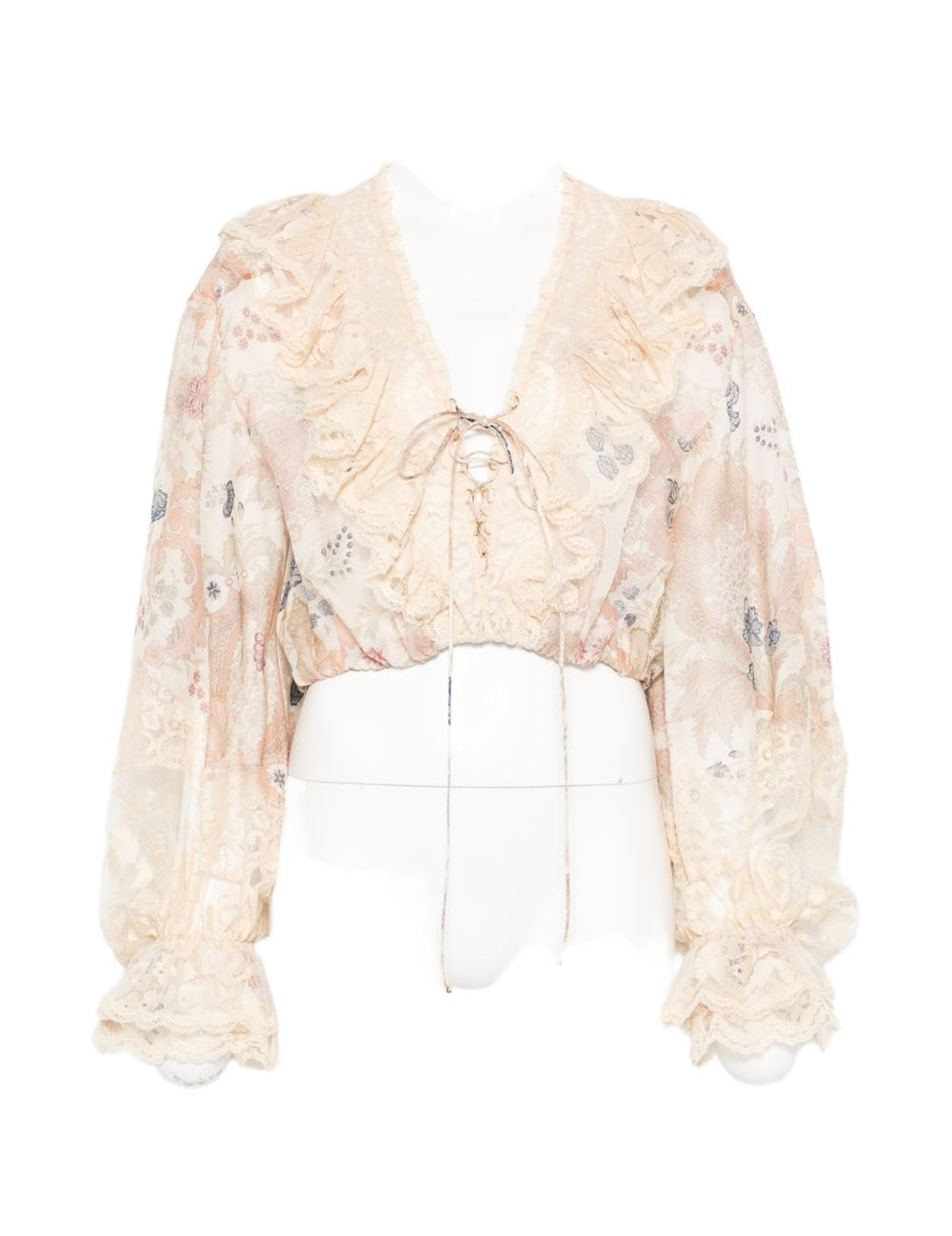 Blusa Rebellion con ruches multicolor Zimmermann - donna 