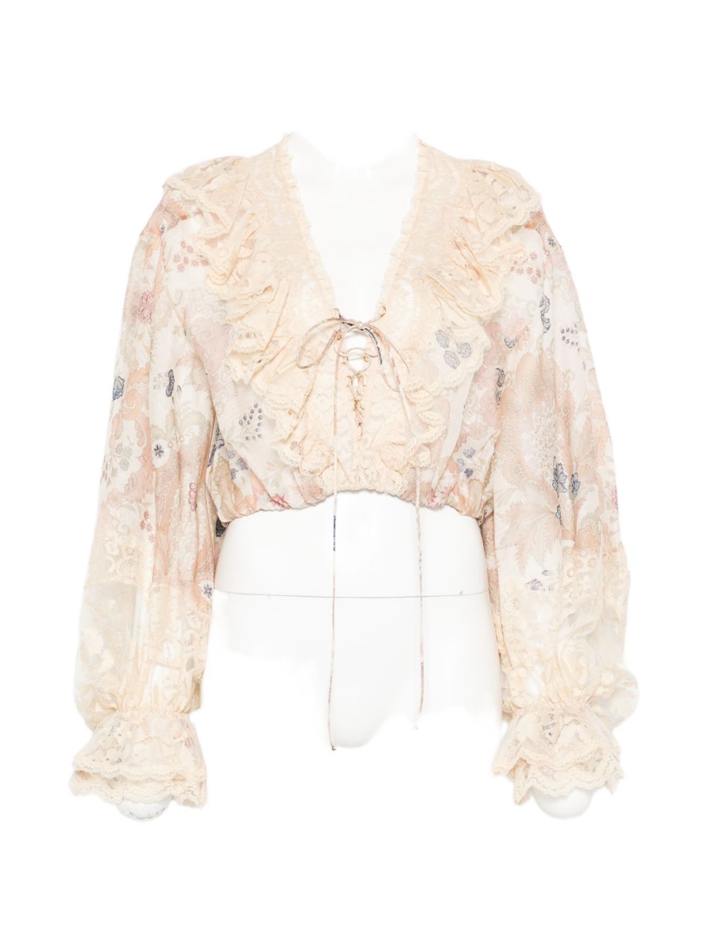 Blusa Rebellion con ruches multicolor Zimmermann - donna 