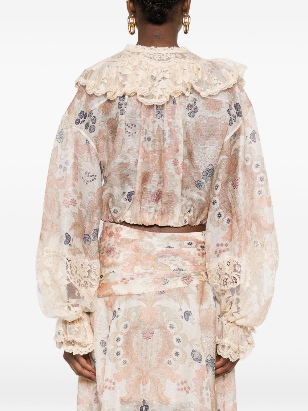 Blusa Rebellion con ruches multicolor Zimmermann - donna 