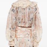 Blusa Rebellion con ruches multicolor Zimmermann - donna 