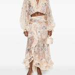Blusa Rebellion con ruches multicolor Zimmermann - donna 