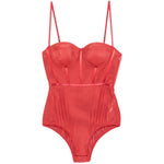 Body a corsetto Rebellion in rosso Zimmermann - donna 