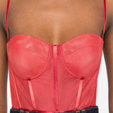 Body a corsetto Rebellion in rosso Zimmermann - donna 