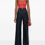 Body a corsetto Rebellion in rosso Zimmermann - donna 